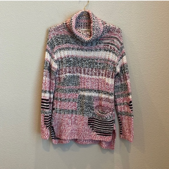 Anthropologie Sparrow Wool Blend Marled Cowl Neck Sweater Size Small - Picture 4 of 11